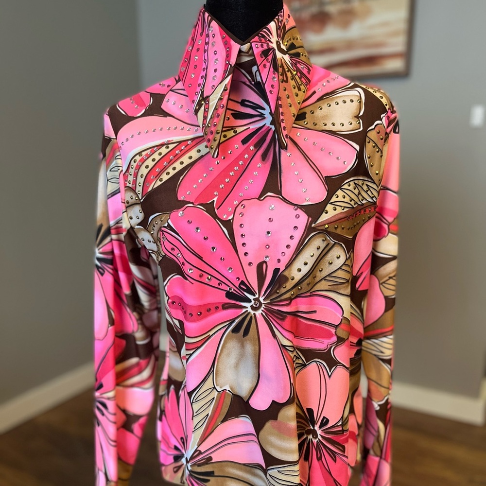 💕🌺✨Beautiful in pink horsemanship/ Rail shirt ✨💕🌺